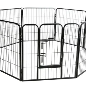 Aktuell KERBL Hundegehege 8-teilig mit Türe 77 x 80 cm